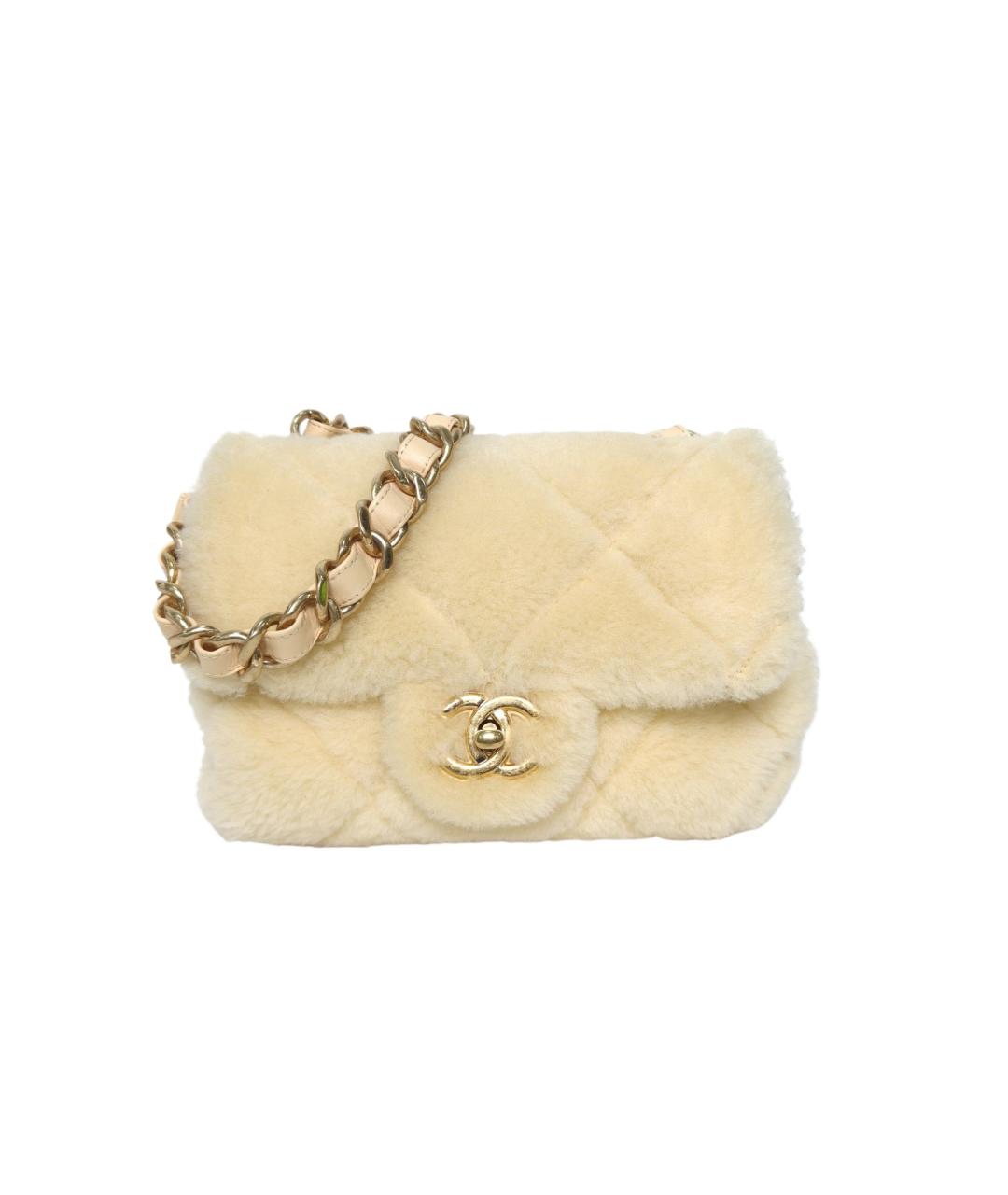 CHANEL Желтая сумка через плечо, фото 9