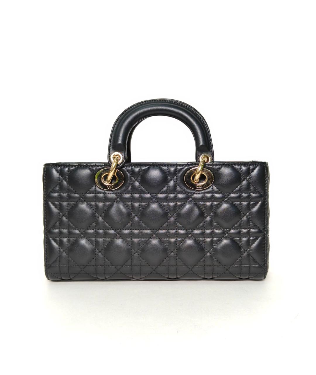 CHRISTIAN DIOR Черная кожаная сумка через плечо, фото 4