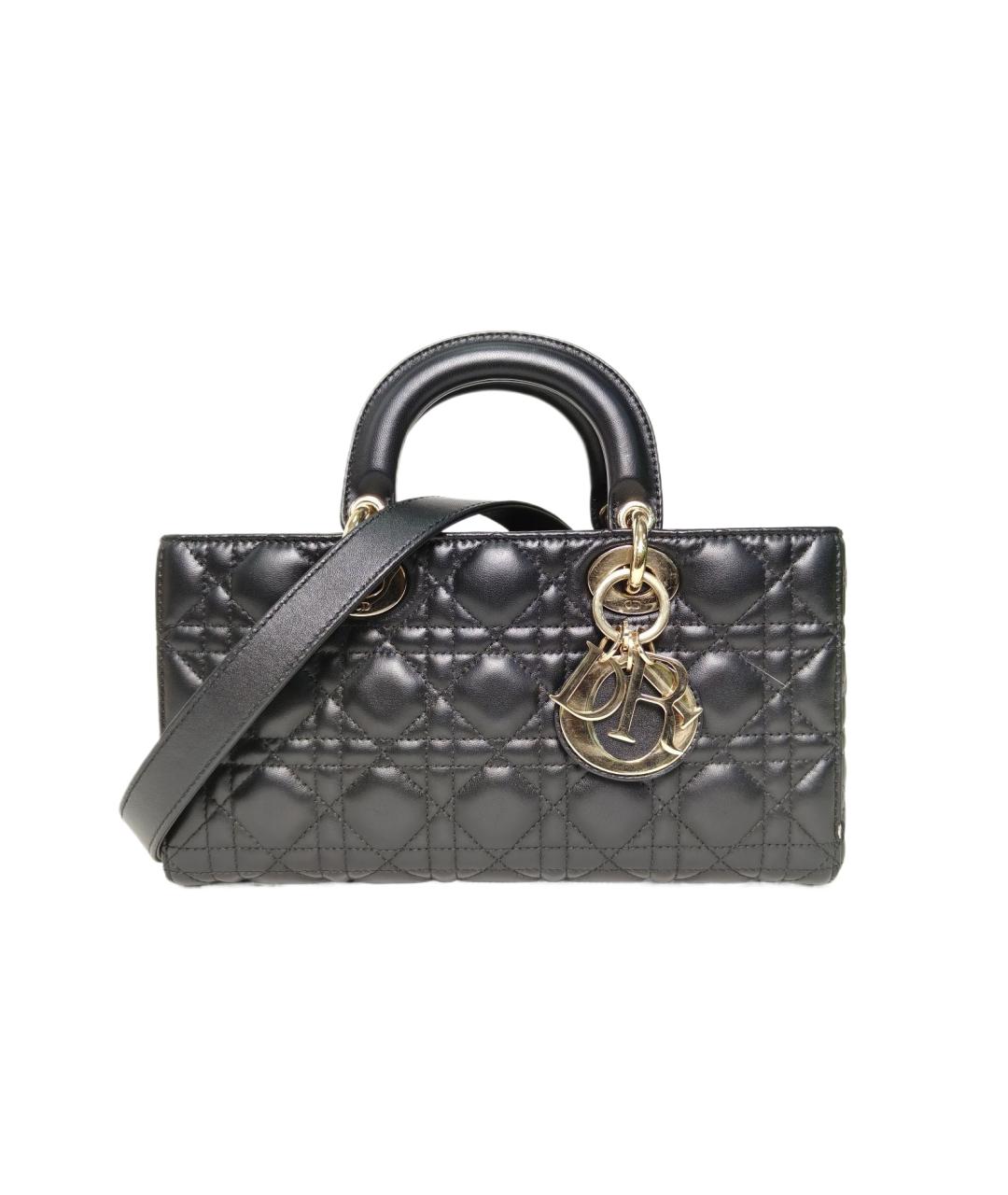 CHRISTIAN DIOR Черная кожаная сумка через плечо, фото 9