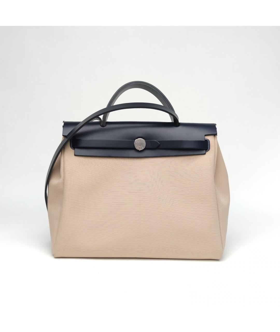 HERMES Бежевая сумка с короткими ручками, фото 2