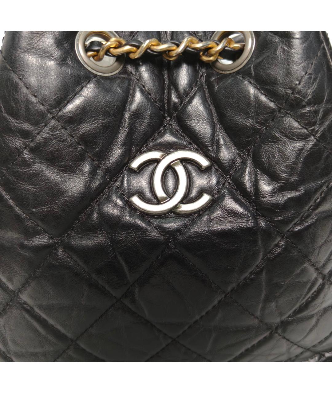 CHANEL Черный рюкзак, фото 7