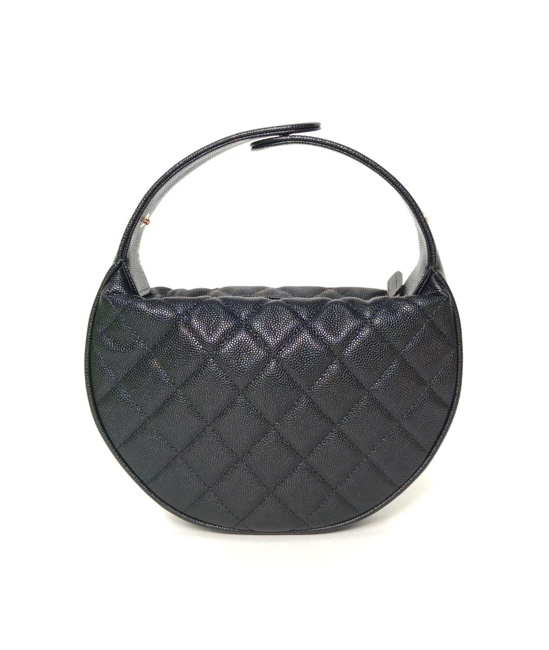 CHANEL Черная кожаная сумка через плечо, фото 4