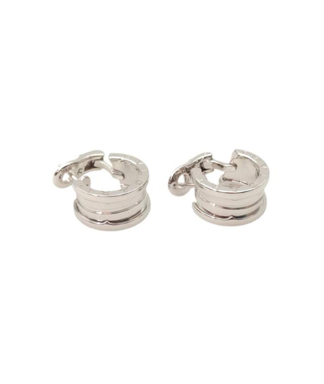 BVLGARI Серебряные серьги из белого золота, фото 3