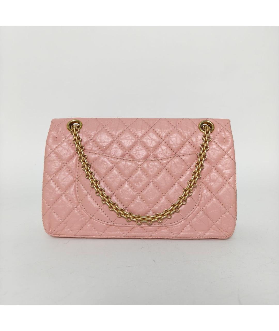 CHANEL Розовая кожаная сумка через плечо, фото 4