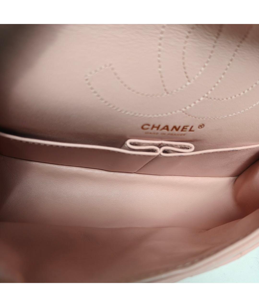 CHANEL Розовая кожаная сумка через плечо, фото 8