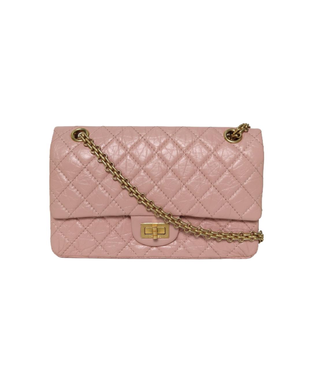 CHANEL Розовая кожаная сумка через плечо, фото 9