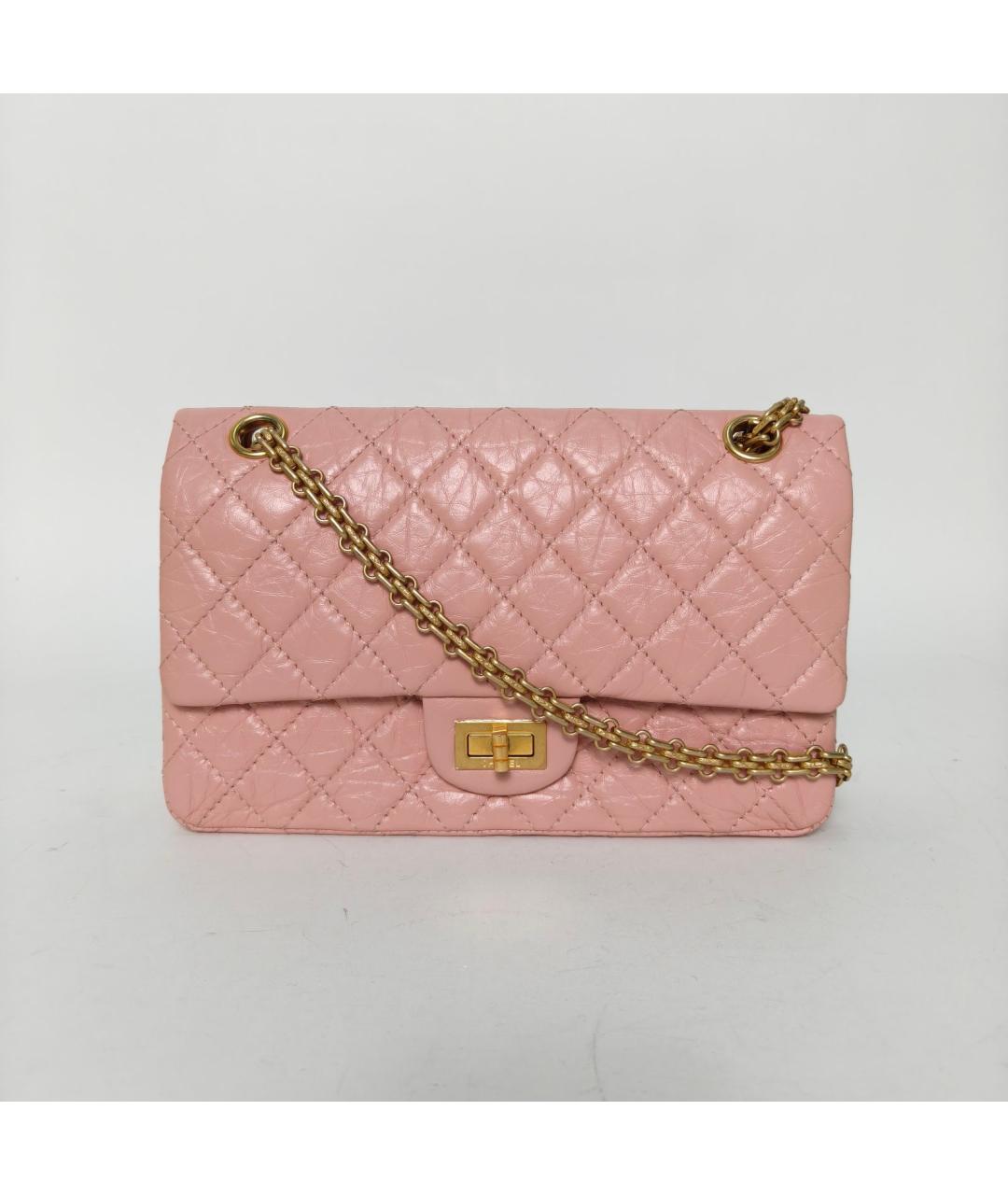 CHANEL Розовая кожаная сумка через плечо, фото 2