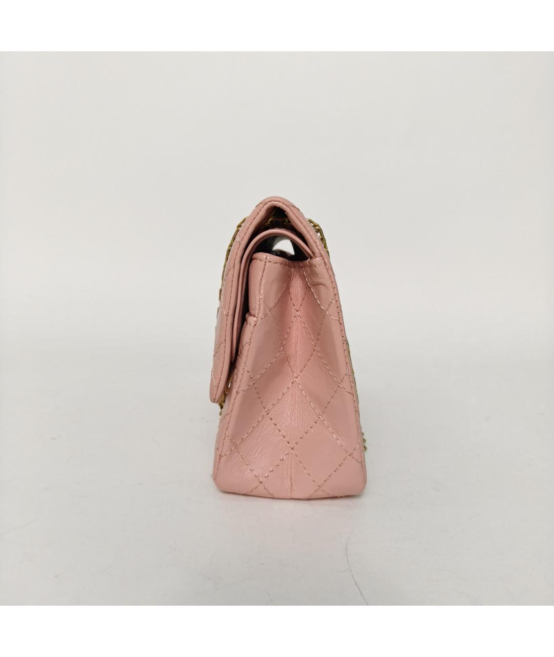 CHANEL Розовая кожаная сумка через плечо, фото 3