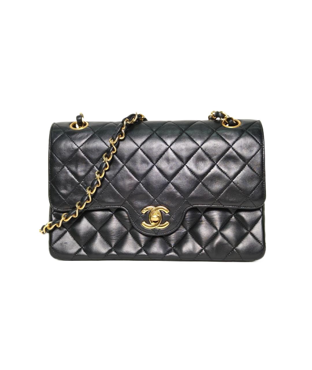CHANEL Черная кожаная сумка через плечо, фото 1