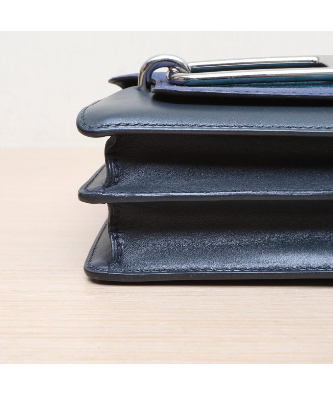 HERMES Синяя сумка через плечо, фото 9