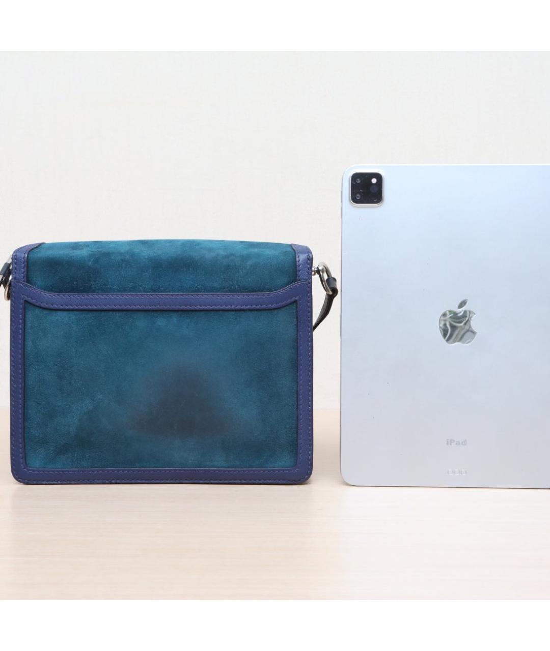 HERMES Синяя сумка через плечо, фото 7