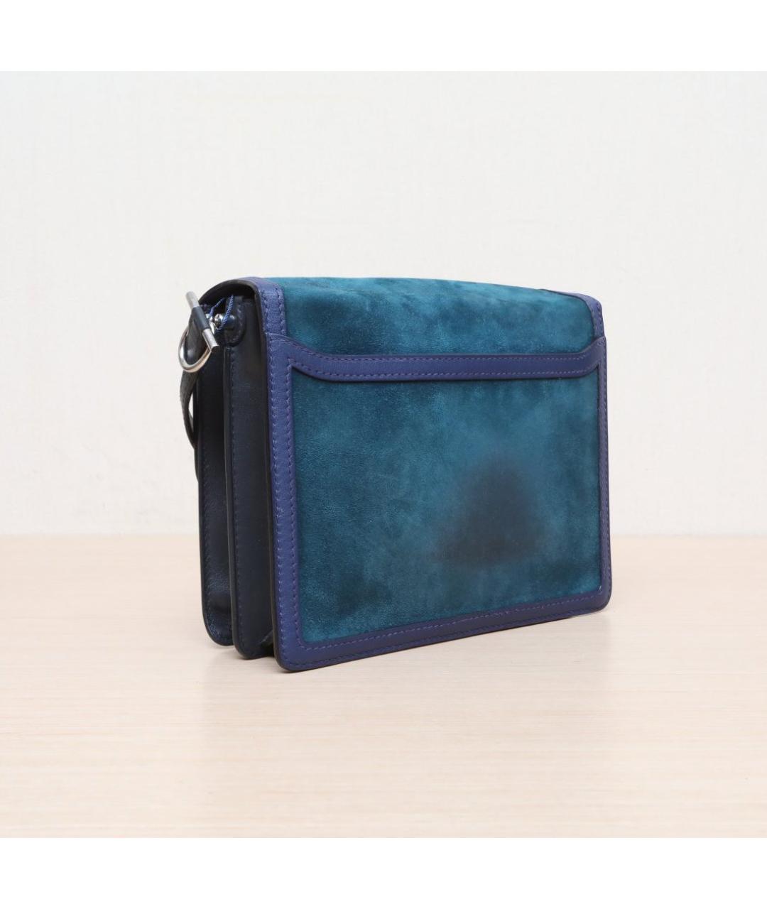 HERMES Синяя сумка через плечо, фото 6