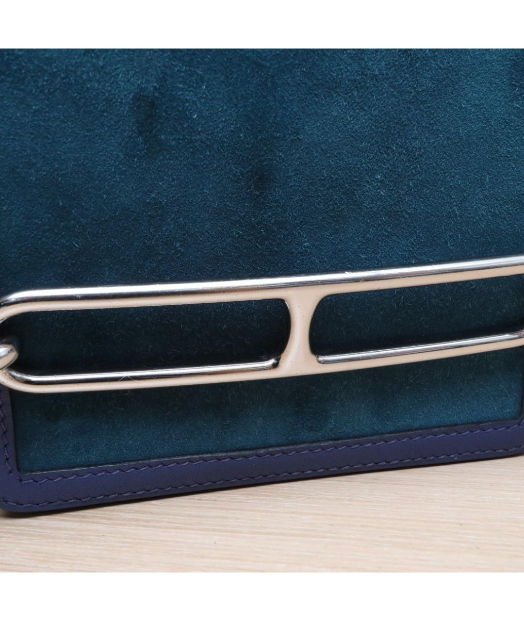 HERMES Синяя сумка через плечо, фото 8