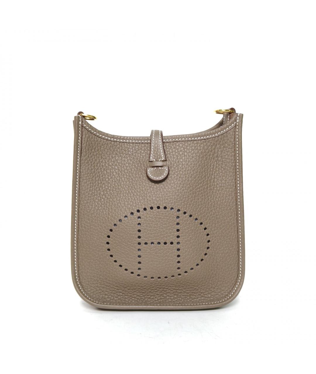 HERMES Коричневая кожаная сумка через плечо, фото 2