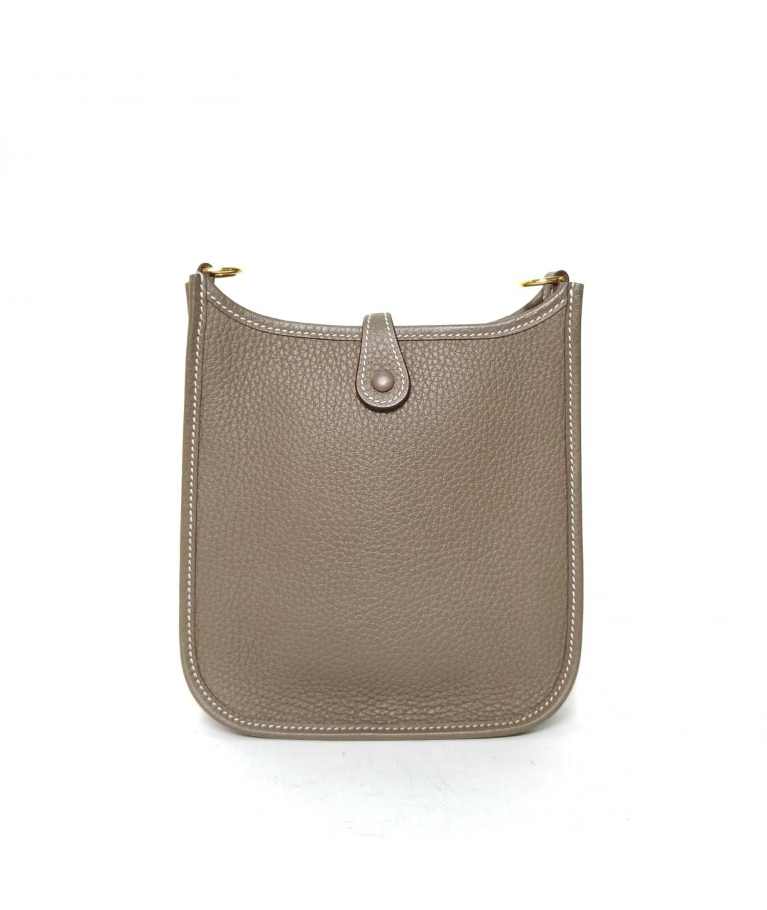 HERMES Коричневая кожаная сумка через плечо, фото 4