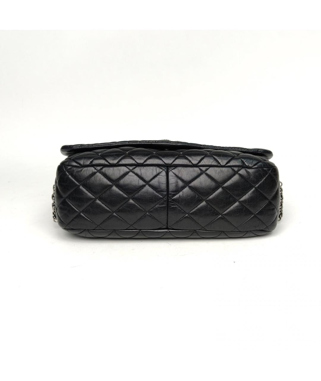 CHANEL Черная кожаная сумка через плечо, фото 6