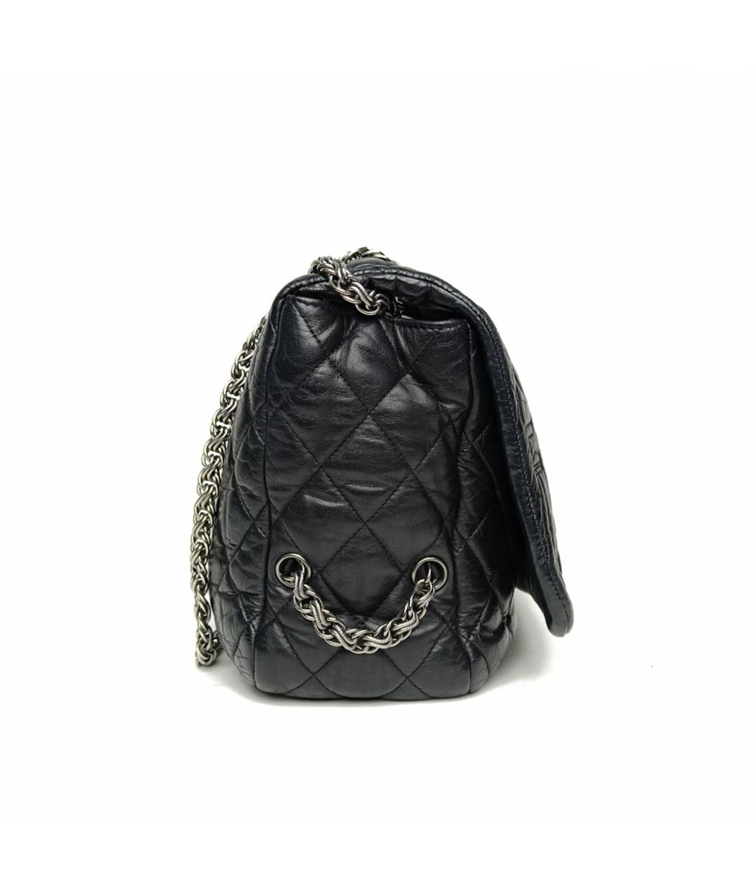 CHANEL Черная кожаная сумка через плечо, фото 5