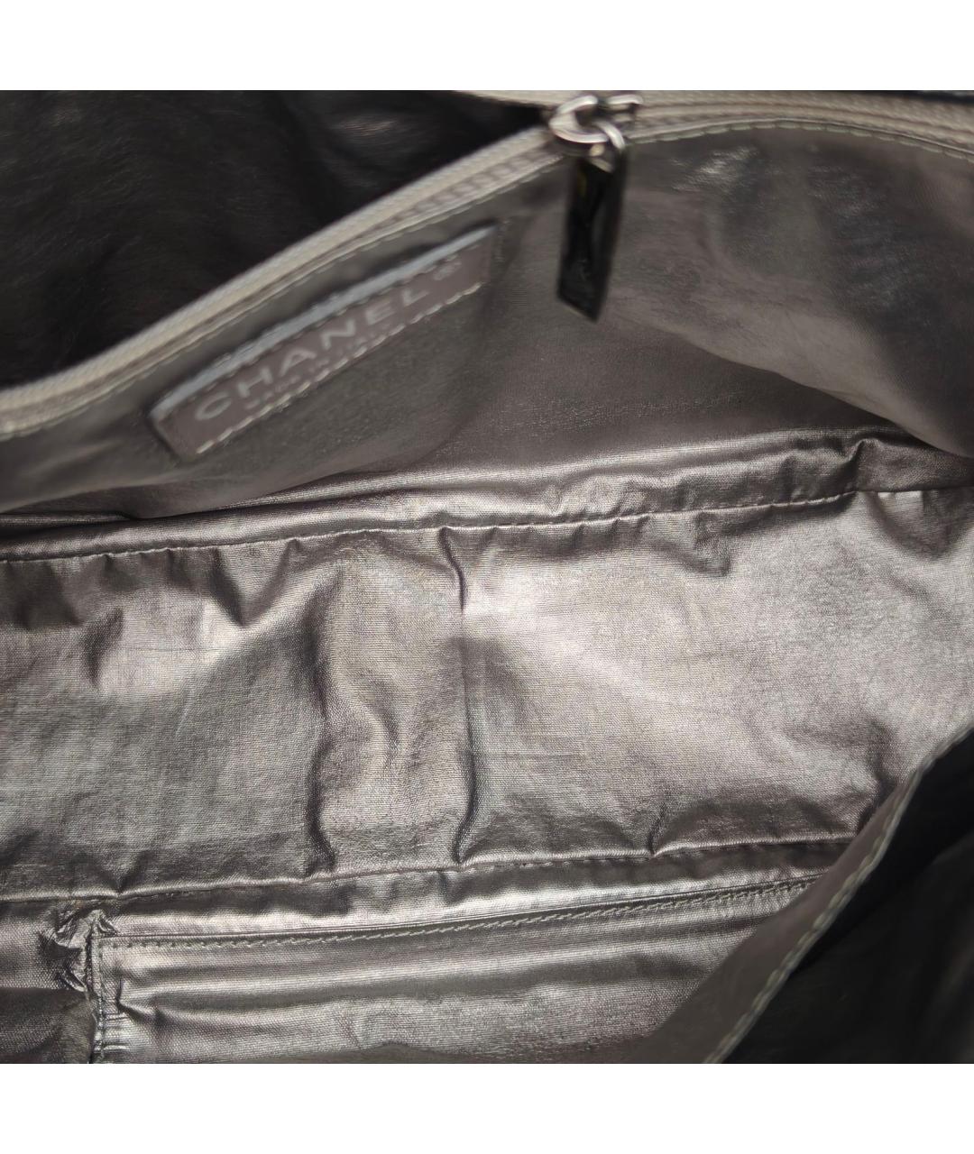 CHANEL Черная кожаная сумка через плечо, фото 8