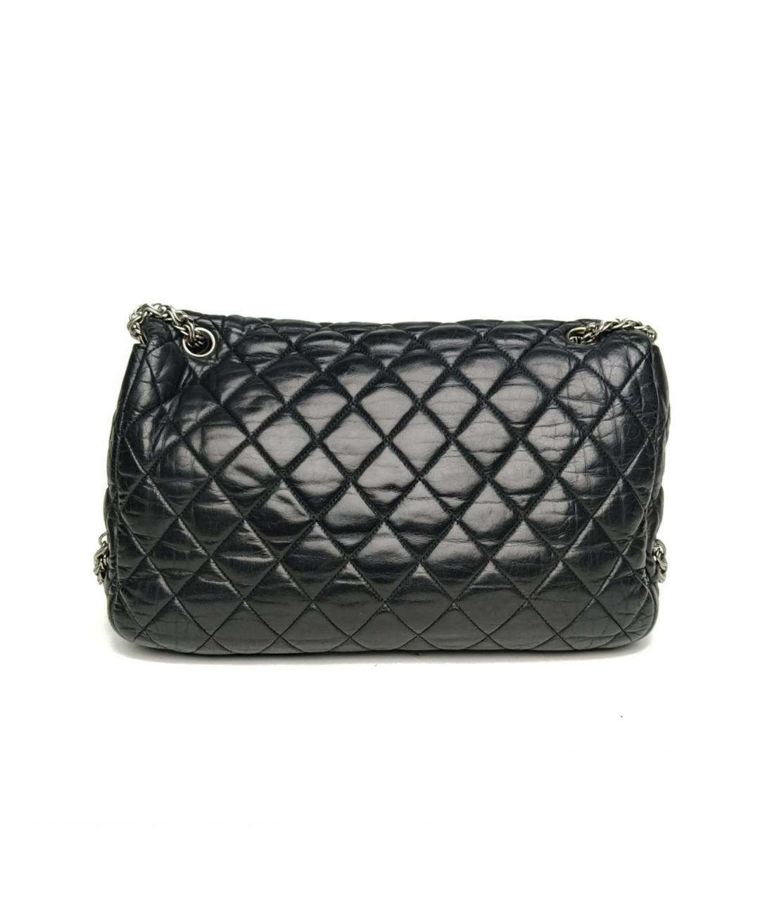 CHANEL Черная кожаная сумка через плечо, фото 4