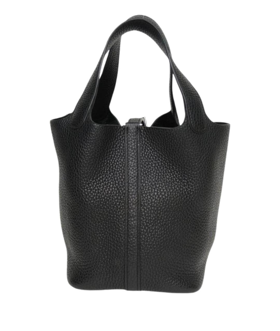 HERMES Черная кожаная сумка через плечо, фото 1