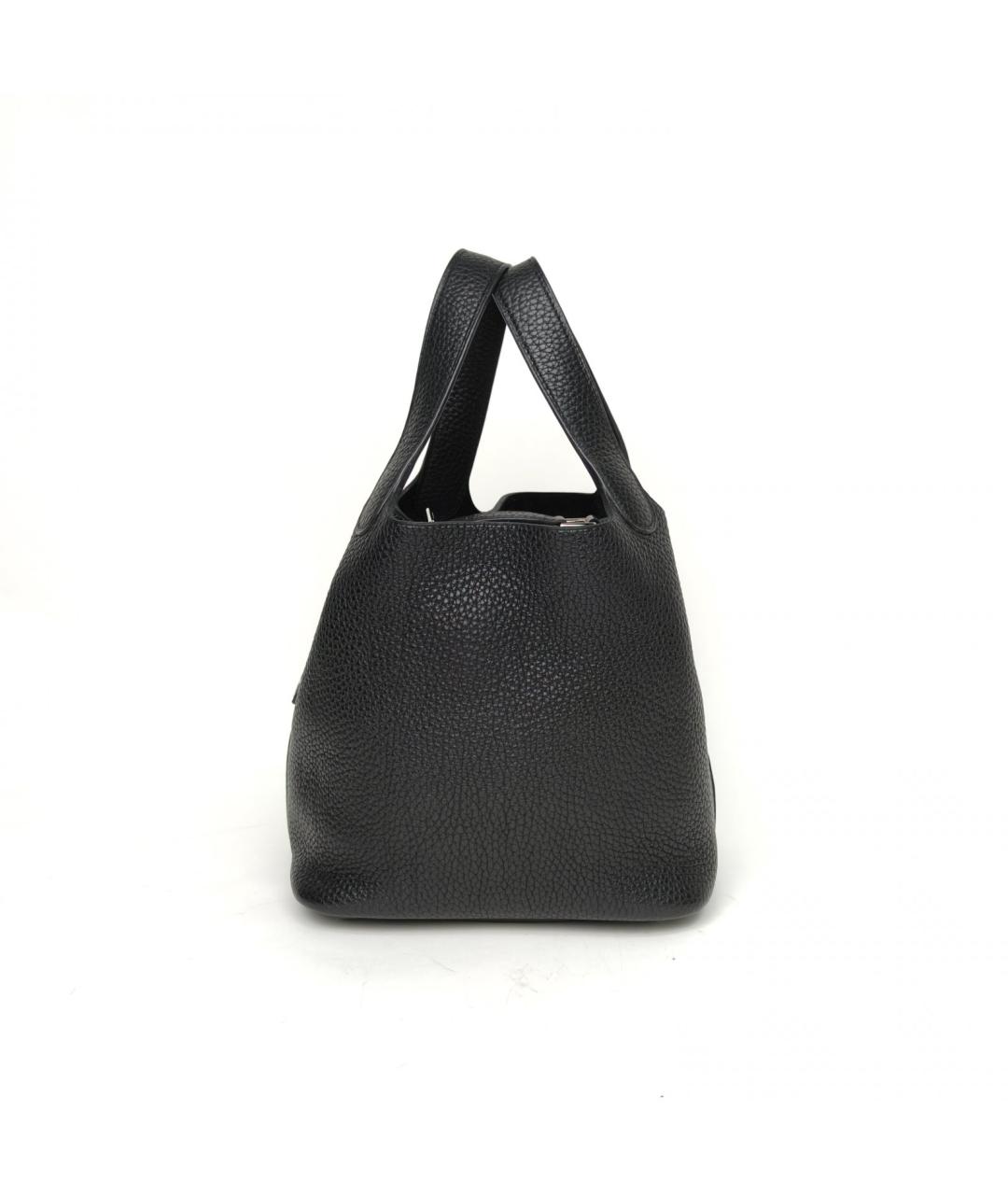 HERMES Черная кожаная сумка через плечо, фото 3