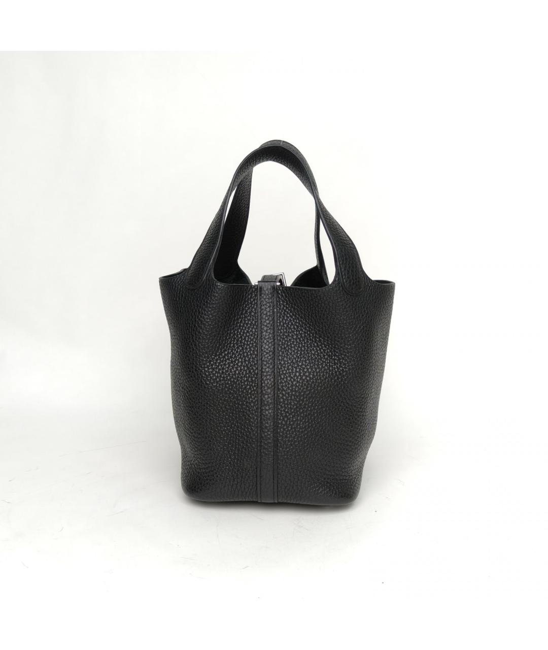 HERMES Черная кожаная сумка через плечо, фото 2