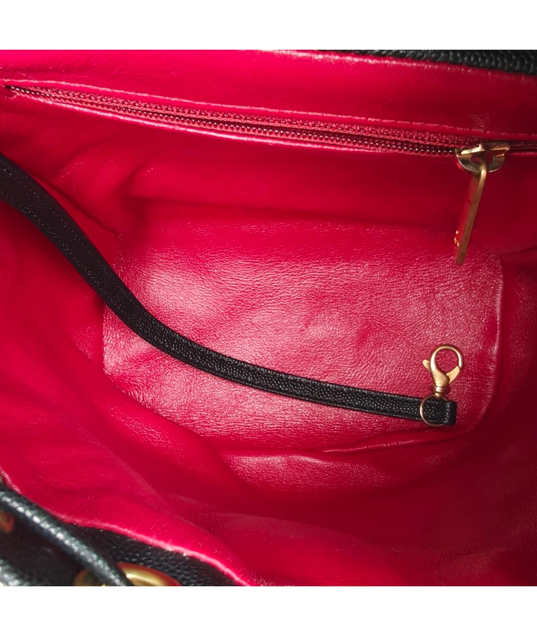 CHANEL Черный кожаный рюкзак, фото 7