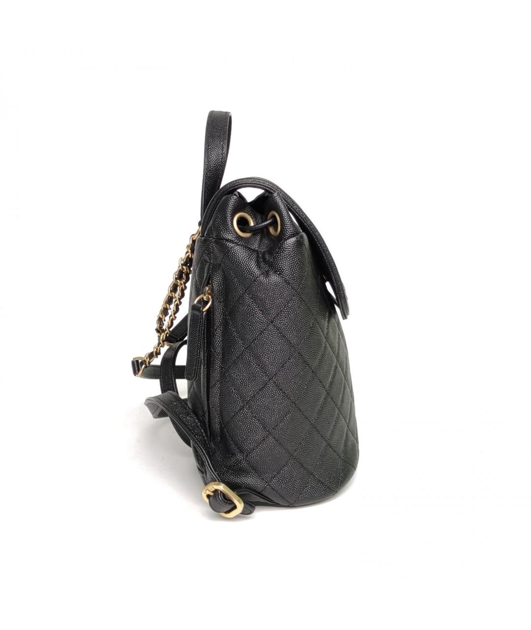 CHANEL Черный кожаный рюкзак, фото 5
