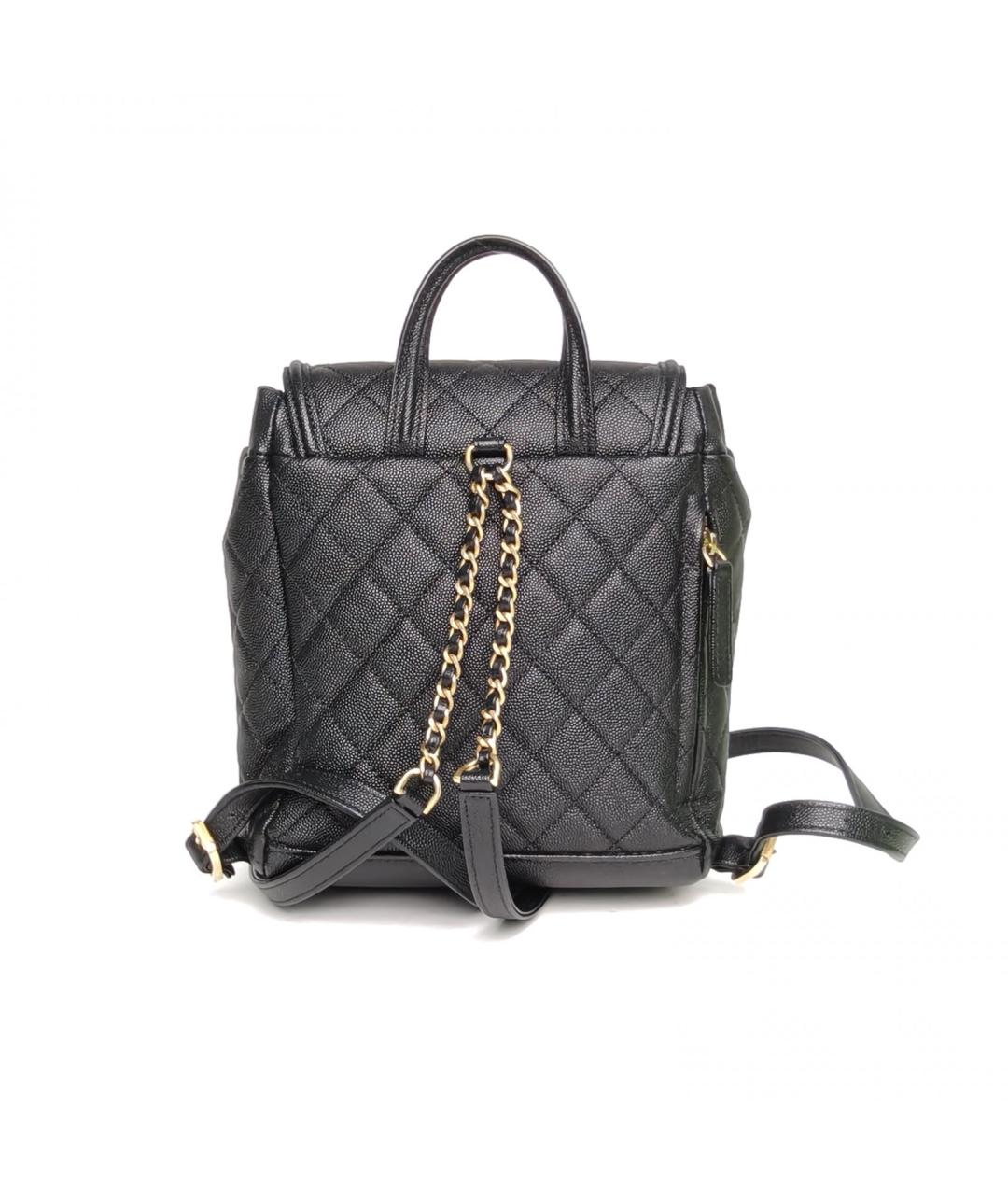 CHANEL Черный кожаный рюкзак, фото 4
