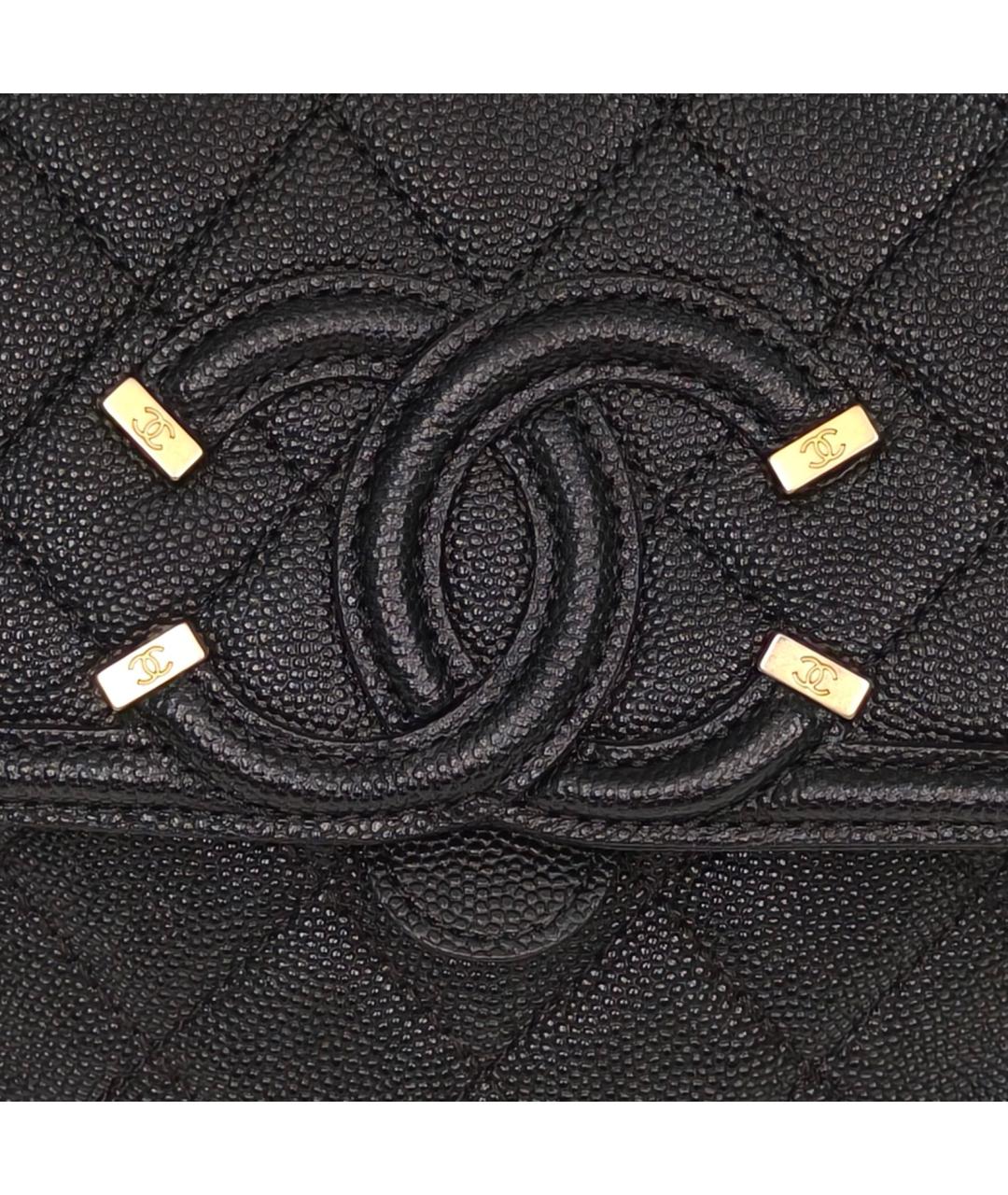 CHANEL Черный кожаный рюкзак, фото 8
