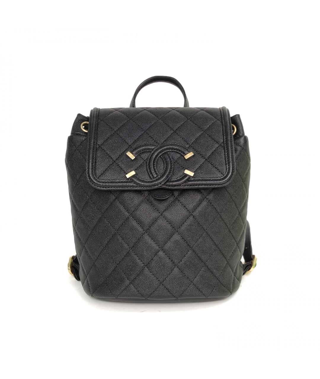 CHANEL Черный кожаный рюкзак, фото 2