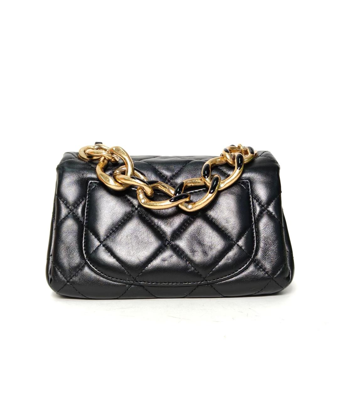 CHANEL Черная кожаная сумка через плечо, фото 4