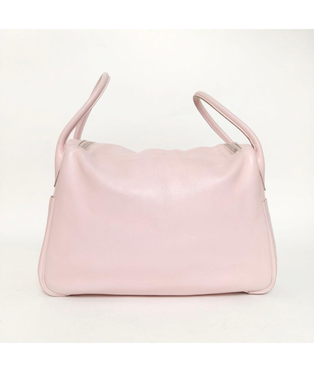 HERMES Розовая кожаная сумка через плечо, фото 4