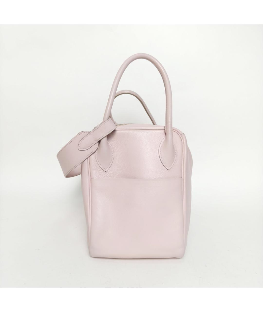 HERMES Розовая кожаная сумка через плечо, фото 3