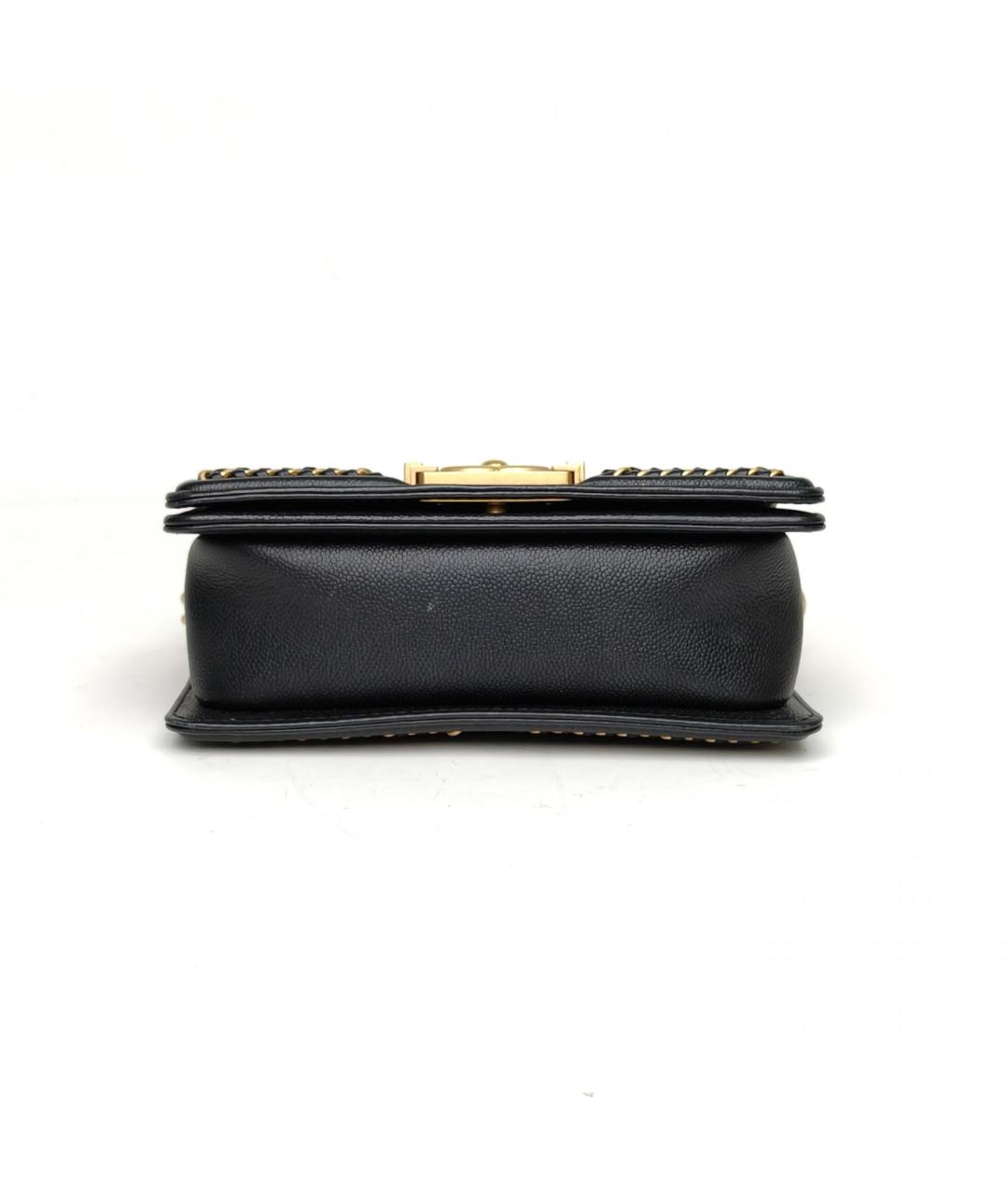 CHANEL Черная кожаная сумка через плечо, фото 6