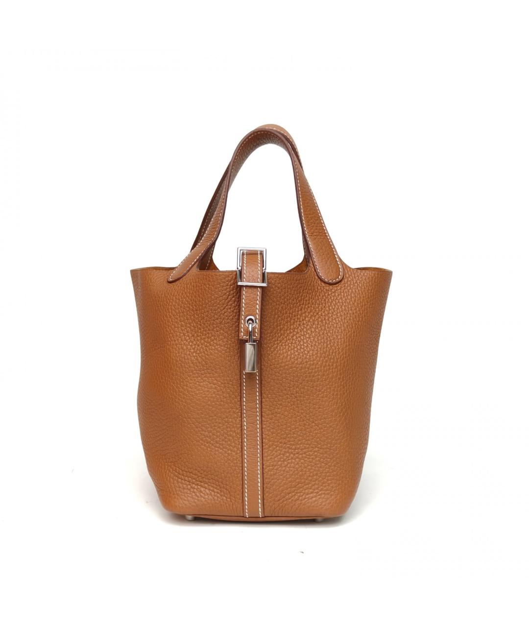 HERMES Коричневая кожаная сумка через плечо, фото 2