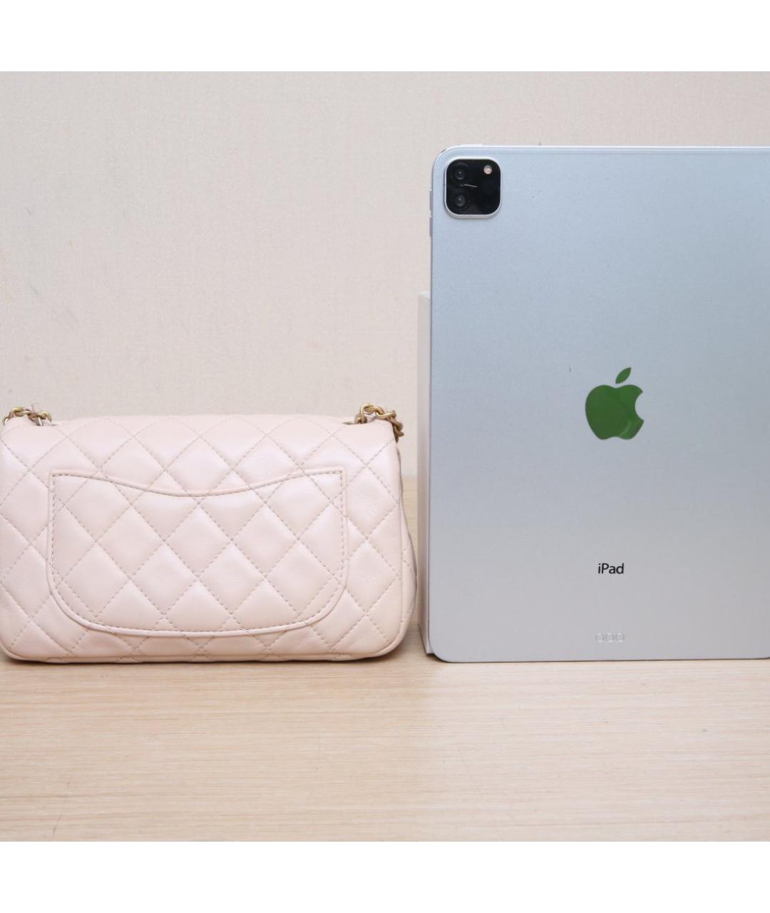 CHANEL Розовая кожаная сумка через плечо, фото 6