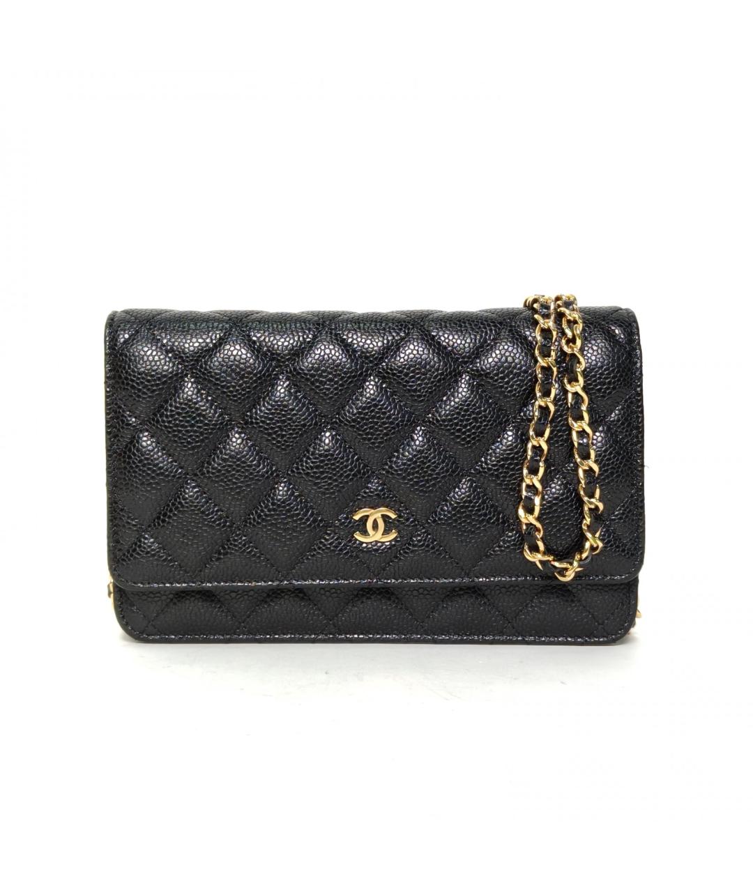 CHANEL Черная кожаная сумка через плечо, фото 2