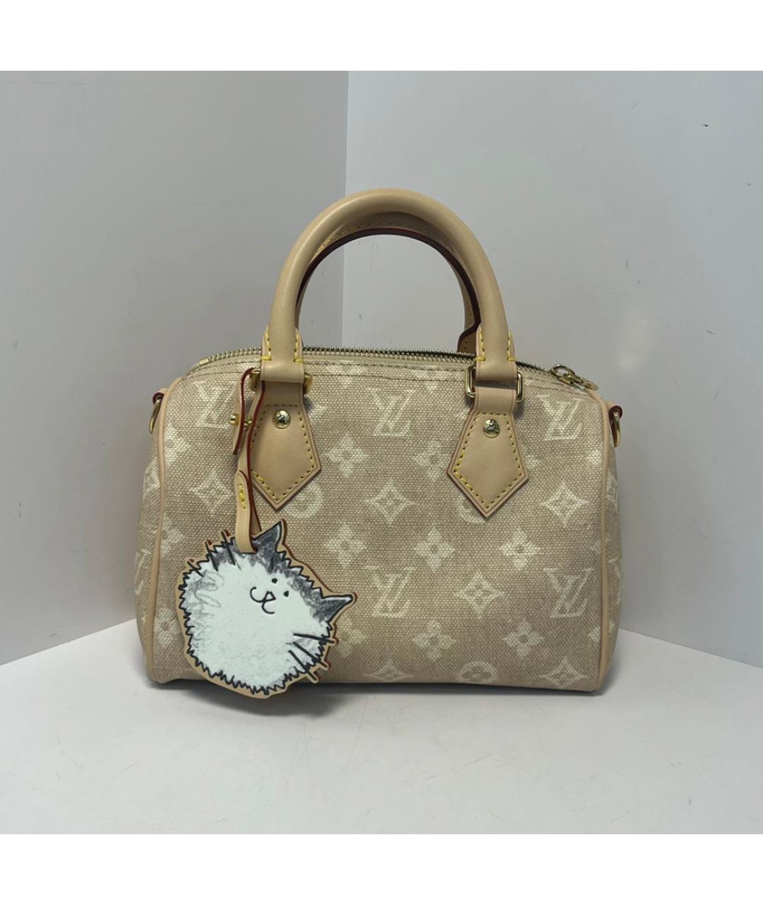 LOUIS VUITTON Бежевая сумка через плечо, фото 8