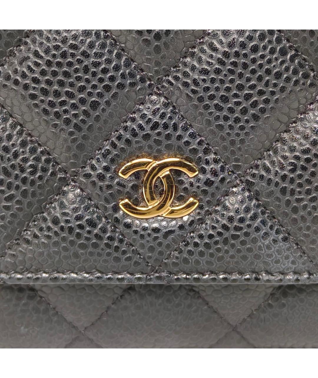 CHANEL Черная кожаная сумка через плечо, фото 7
