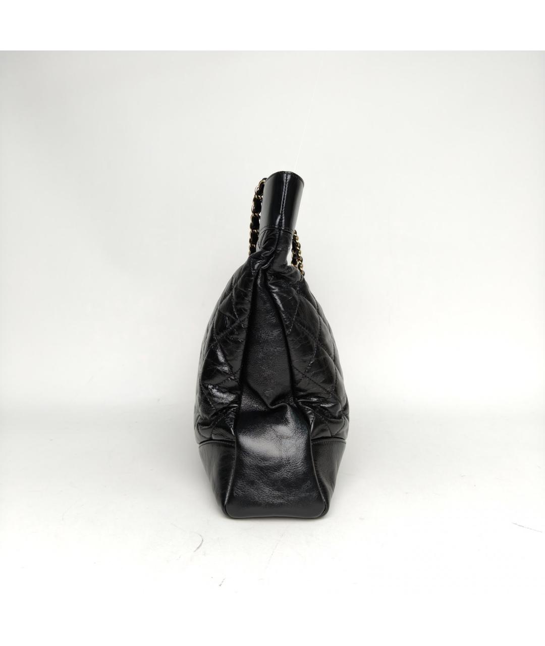CHANEL Черная кожаная сумка через плечо, фото 3