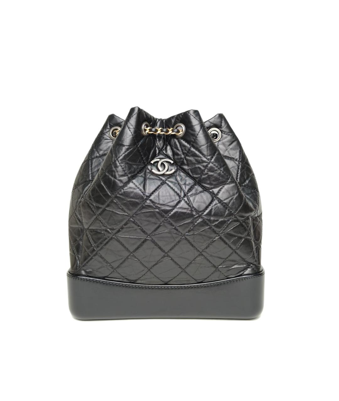 CHANEL Черный кожаный рюкзак, фото 9