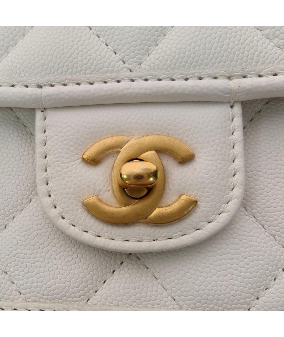 CHANEL Серая кожаная сумка через плечо, фото 7