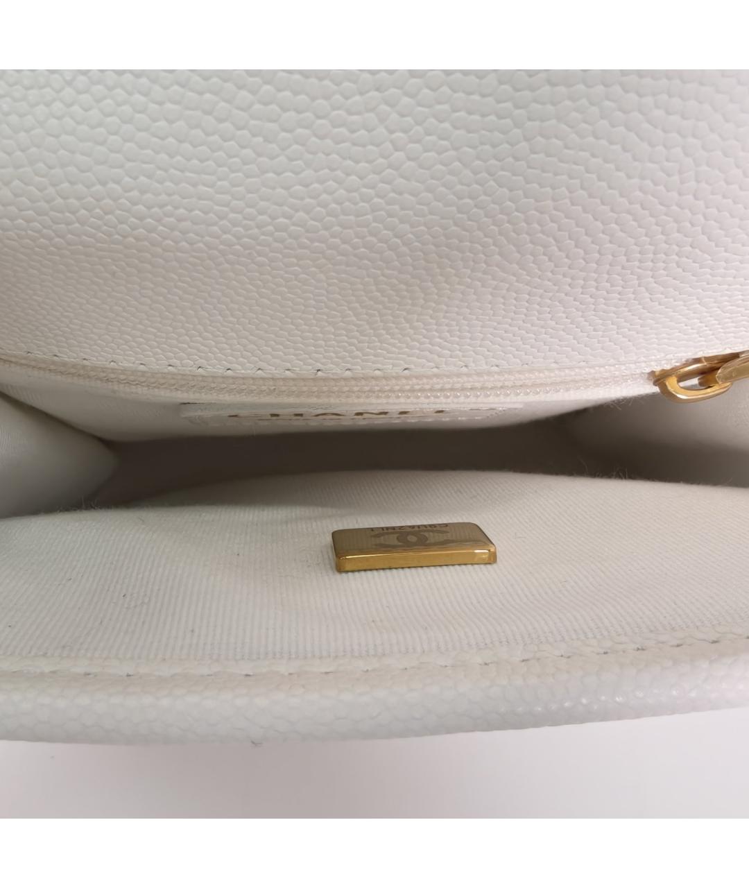 CHANEL Серая кожаная сумка через плечо, фото 8