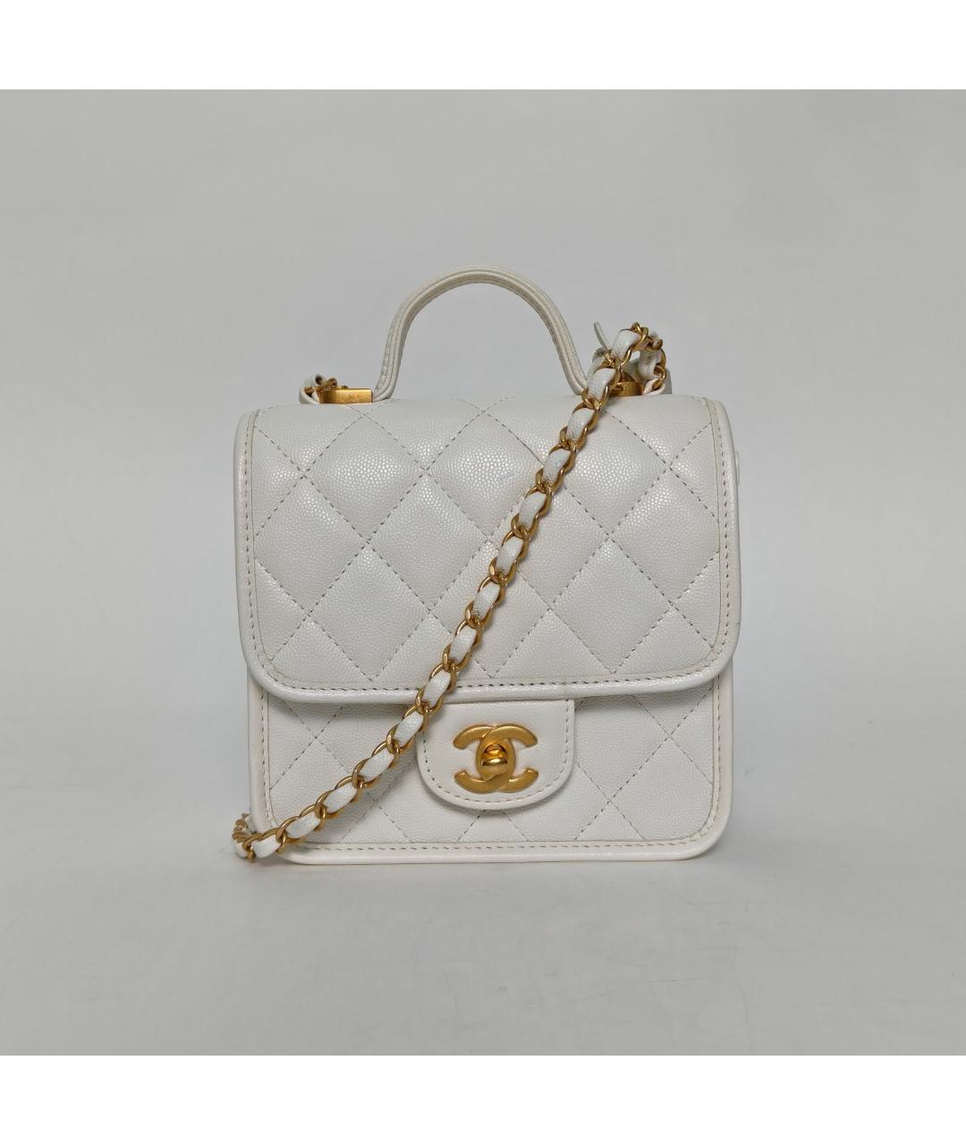 CHANEL Серая кожаная сумка через плечо, фото 2