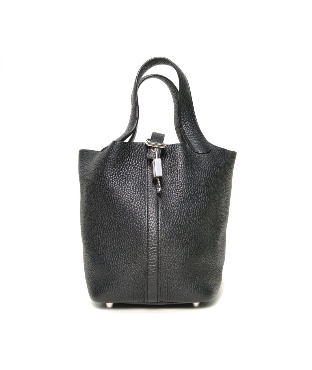 HERMES Черная кожаная сумка через плечо, фото 2