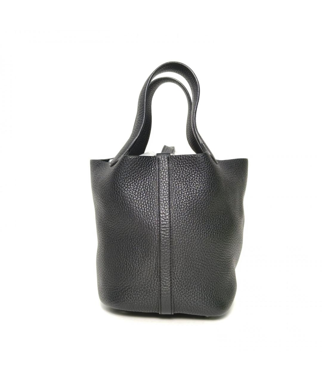 HERMES Черная кожаная сумка через плечо, фото 4