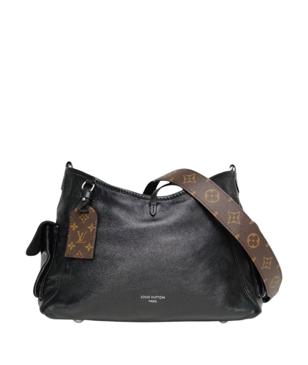 LOUIS VUITTON Черная кожаная сумка через плечо, фото 1