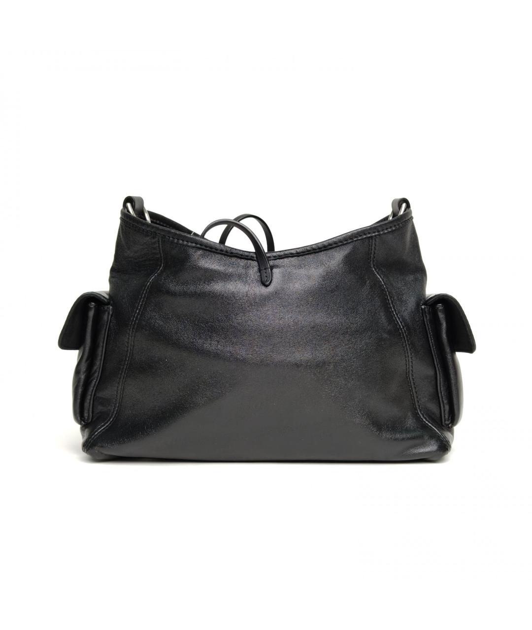 LOUIS VUITTON Черная кожаная сумка через плечо, фото 4