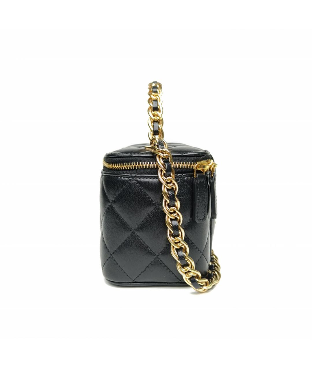 CHANEL Черная кожаная сумка через плечо, фото 8